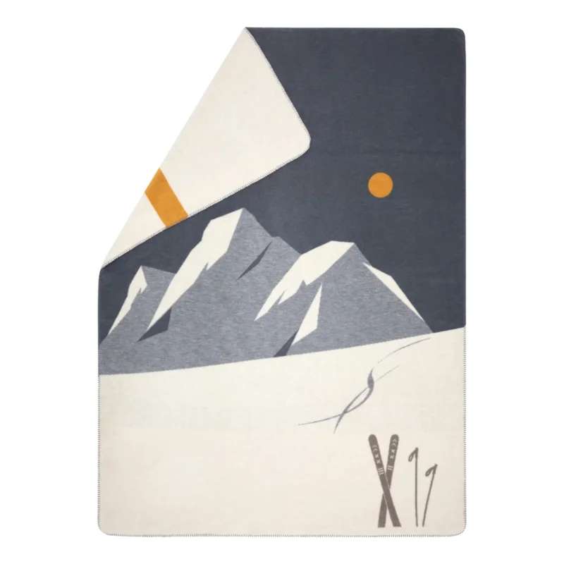 David Fussenegger SAVONA Skis & Spuren Kuscheldecke – Wolle
