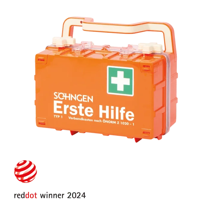 Erste-Hilfe-Koffer orange DYNAMIC-GLOW S ÖNORM Z 1020-1