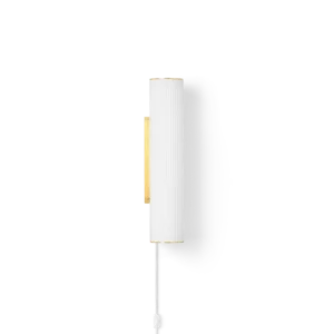 Vuelta Wandleuchte II 40, weiß/Messing von Ferm Living