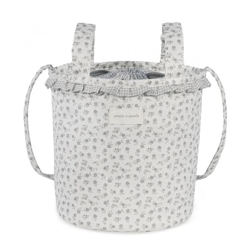 Borsa Bucket Little Bloom Flor Grigio