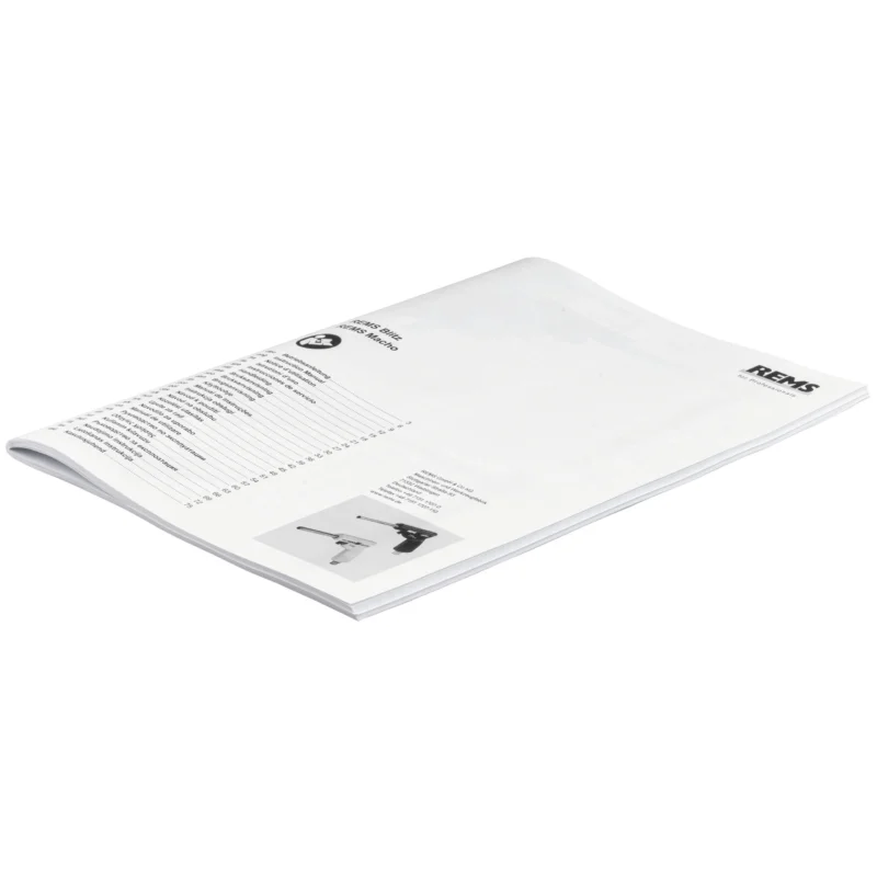 REMS - Betriebsanleitung REMS Blitz/Macho 161165 R