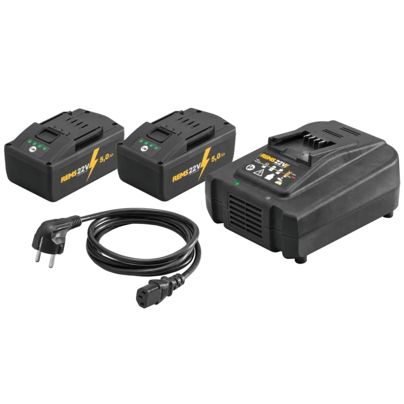 REMS - Power-Pack 22 V 5,0 Ah + 5,0 Ah + 290 W 571593 R220
