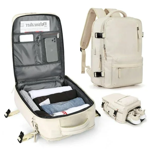 Großer Damen Reisetasche Wasserdichter Wanderrucksack – 35L Multifunktion