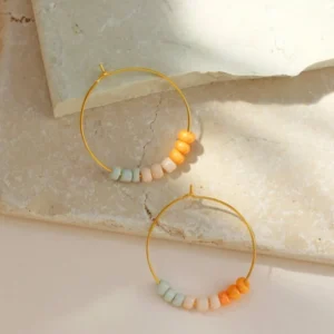 STUDIO LIV - Hoops FILIPPA - Peach