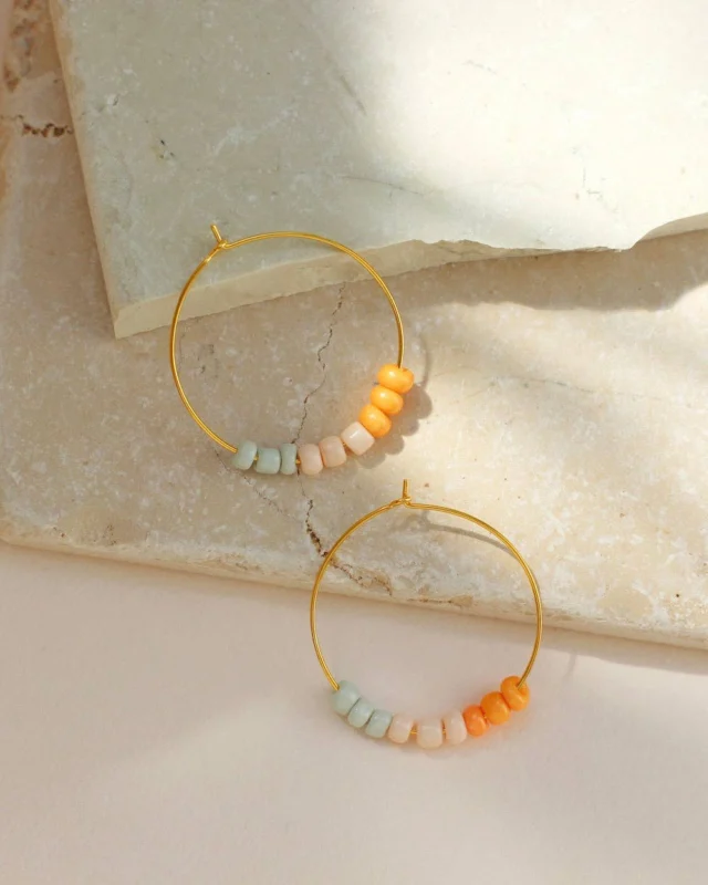 STUDIO LIV - Hoops FILIPPA - Peach