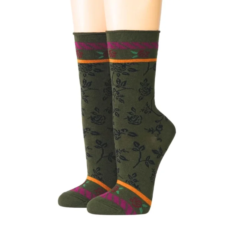 Crönert Damen Socken Longsocks Lena oliv Socken