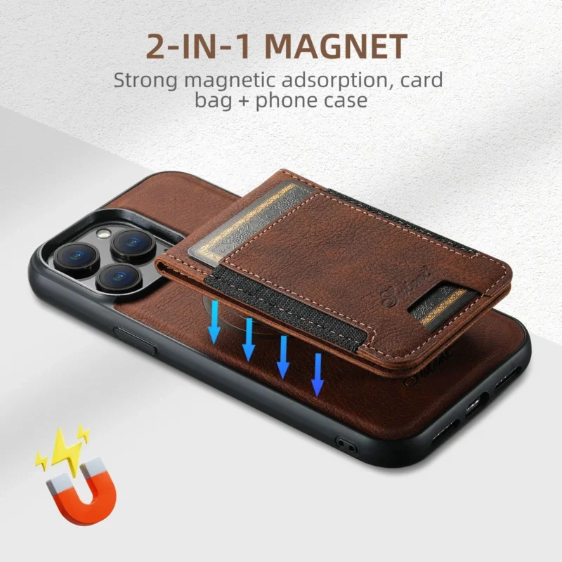 LuxLeather Case - Elegante Leder-Handyhülle mit MagSafe Brehn