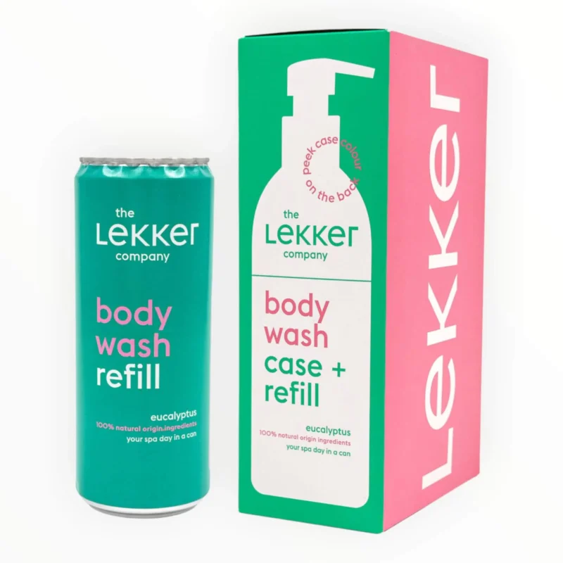 Duschgel-Etui + Nachfüllpackung, Eukalyptus, 330 ml.