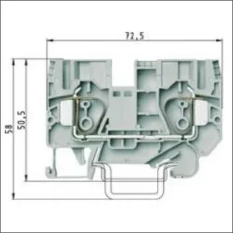 WIELAND 56.710.0055.0 Durchgangsreihenklemme 10 mm