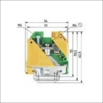 WIELAND 57.510.9055.0 AardReihenklemme 10 mm