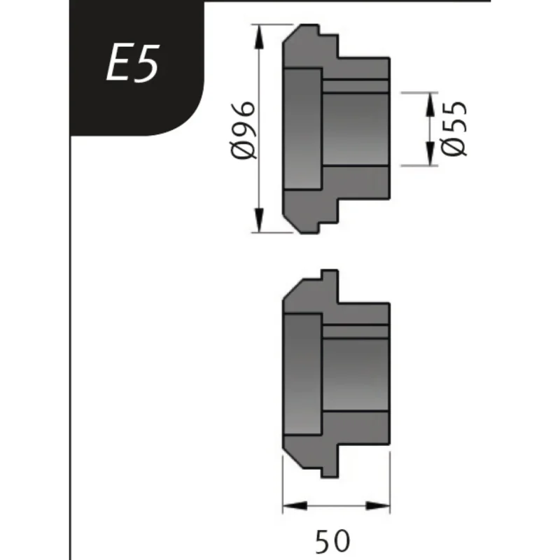 Produktbild von Biegerollensatz Typ E5, Ø 96 x 55 x 50 mm