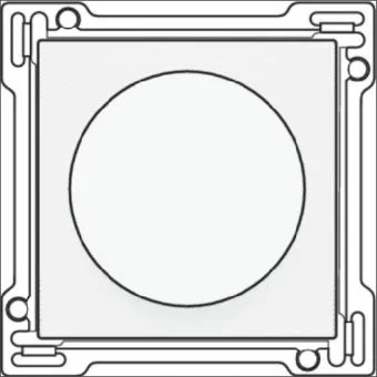 NIKO 111-65938 Bedienelement / Zentralplatte Schalterprogramm 45 mm