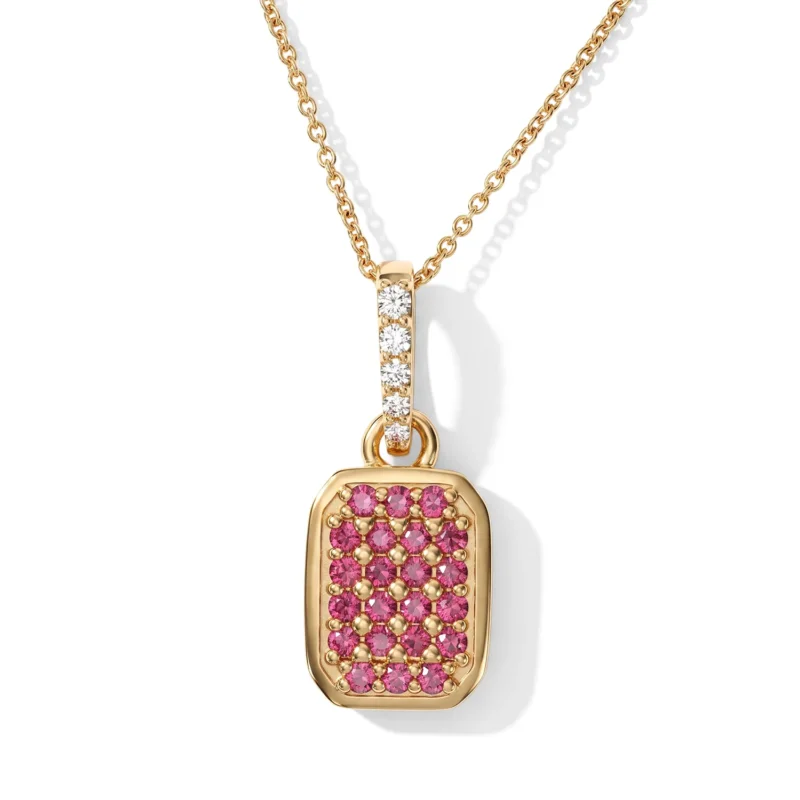 D'Joy Weißer Zirkon Schmuckset ca. 50 cm 925 Silber 750 Gelbgold vermeil, 925 Silber Gelbgold Vermeil (10-15 Werktage Lieferzeit) ca. 0,58 ct.