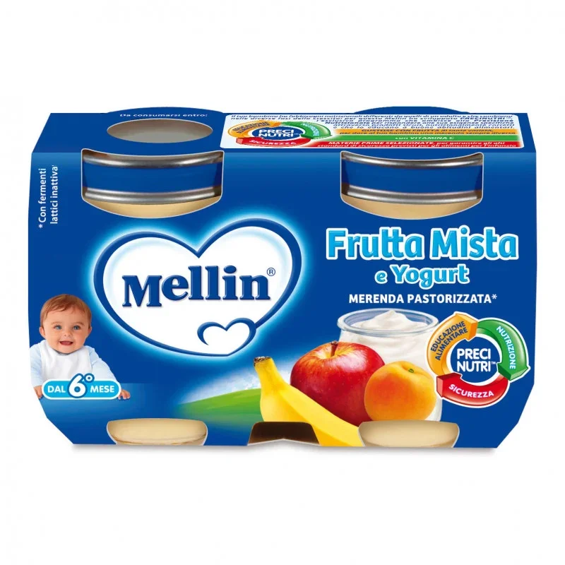 Mellin Snack - Gemischtes Obst und Joghurt