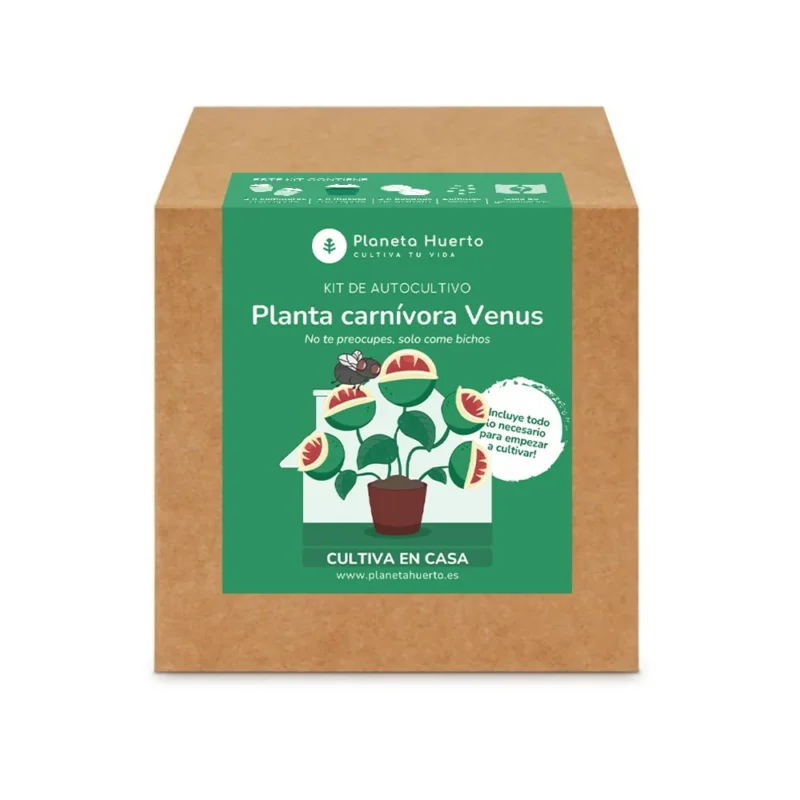 Kit de autocultivo Planta carnívora Venus atrapamoscas Planeta Huerto