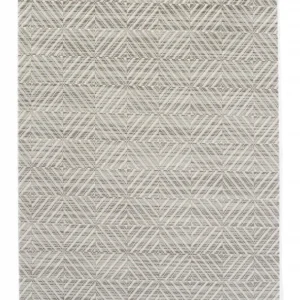 HENDI Platzset – geometrisches Muster – Silber – 450 × 300 mm – 6 Stück – Produktansicht