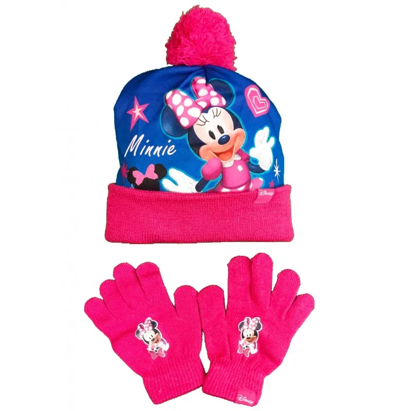 Minnie Mütze und Handschuhe Set