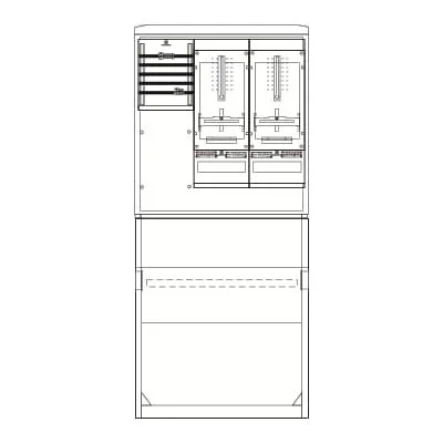 Striebel&John - Zähler-Komplettschrank Zähleranschlusssäule SZ2201E kpl. 1Z1HTSG