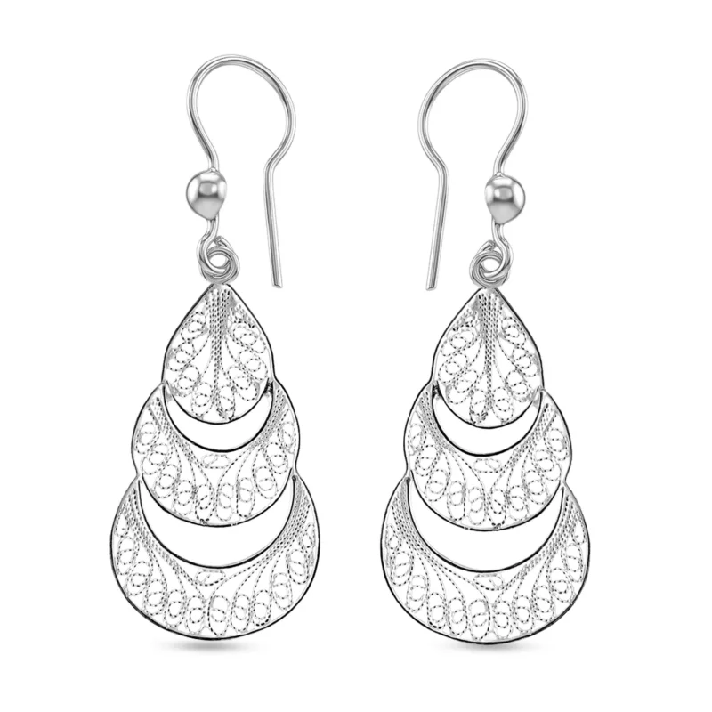 Royal Bali 925 Silber Ohrringe 2,95g