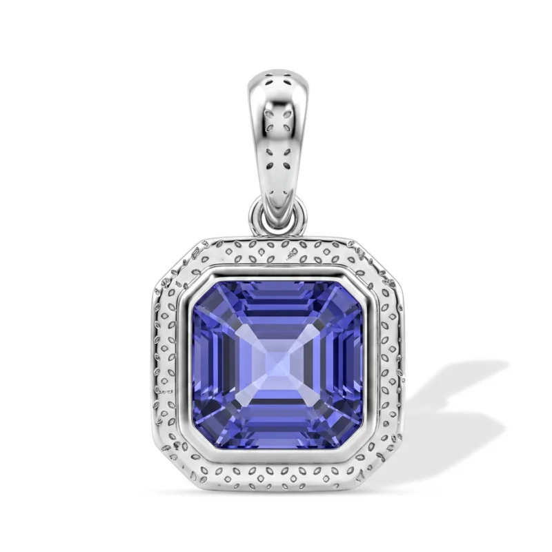 D'Joy AA Tansanit Anhänger, 925 Silber rhodiniert - 1,70 ct.