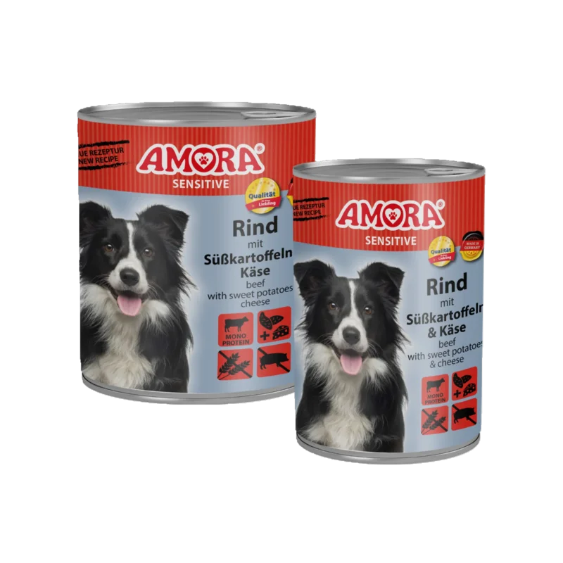 AMORA Sensitive – Rind mit Süßkartoffel & Käse