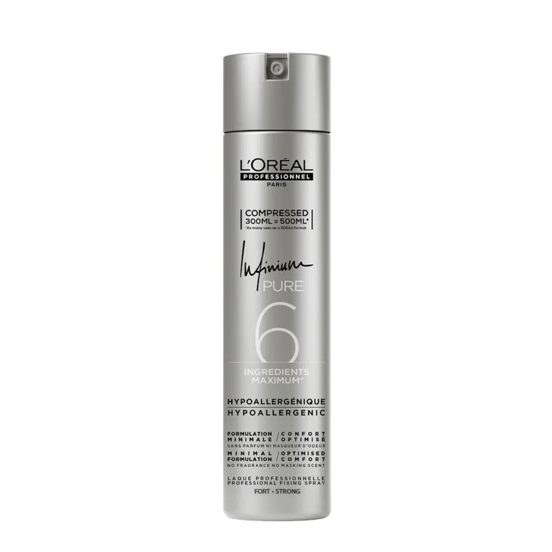 L'Oreal Hairspray Infinium Pure Strong 300ml - lacca inodore tenuta forte