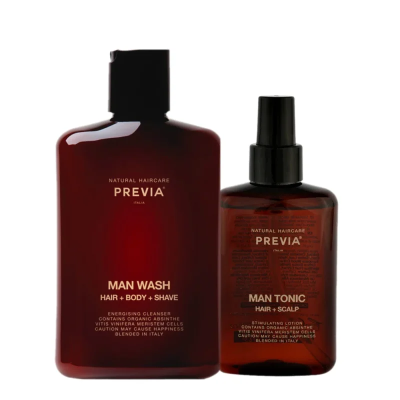 Previa Man Wash Hair Body Shave 250ml Tonic Hair Scalp 150ml [all]
