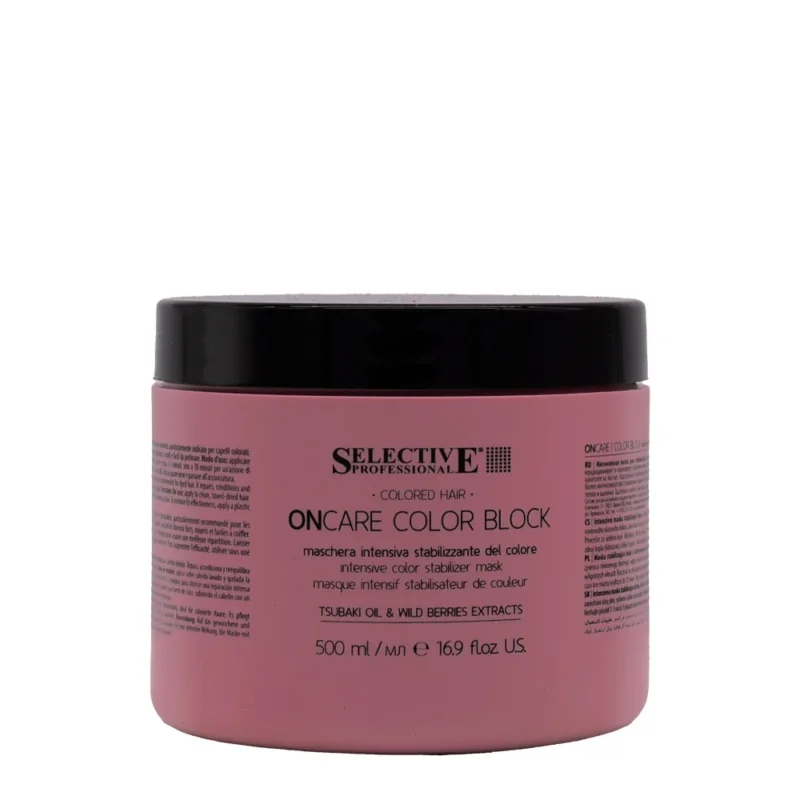 Selective Professional On Care Color Block Mask 500ml - maschera intensiva stabilizzante del colore