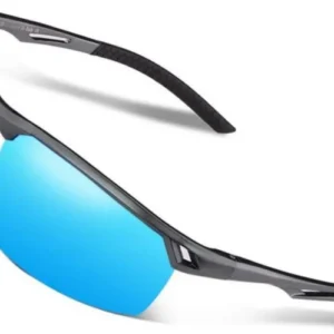 DUCO Polarisierte Retro Sportsonnenbrille Al-Mg Rahmen
