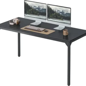 Schreibtisch 140x60x75 cm Stabil Schwarz Bürotisch Industrie-Design