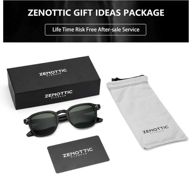 Polarisierte Retro Quadratische Sonnenbrille Damen Herren Vintage UV-Schutz