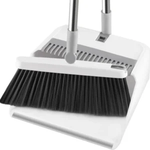 Mitclear Kehrset mit langem Griff, 180° drehbare Kehrbesen