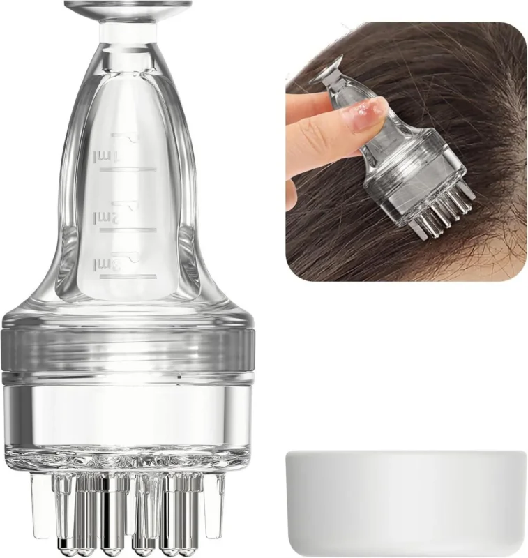 Kopfhaut Massagebürste Applikator Haarwurzel öl Serum