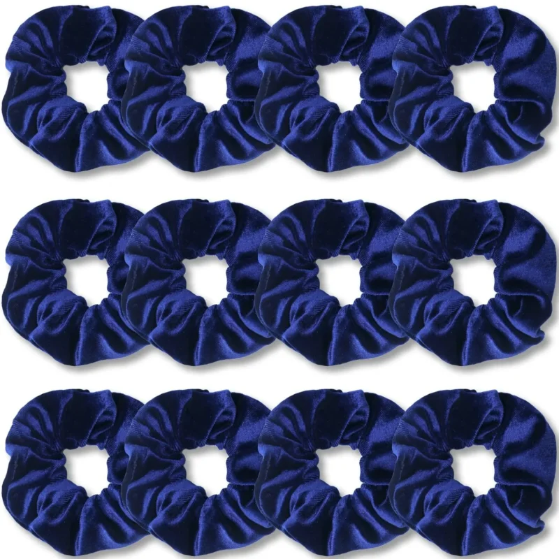 Premium Samt-Haargummis 12er Set für Damen und Mädchen