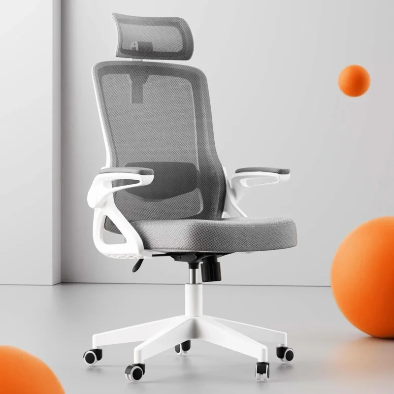 Ergonomischer Bürostuhl mit Verstellbaren Armlehnen & Extra Breitem