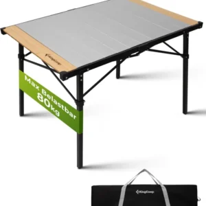 Klappbarer Campingtisch mit Aluminiumrahmen und Aufrollbarer