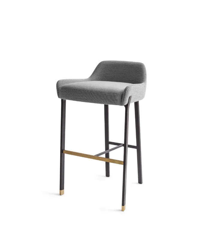 Blink Bar Stool SH750 Steelcut Trio 124 HR Schwarz Sand/Gold von Stellar Works