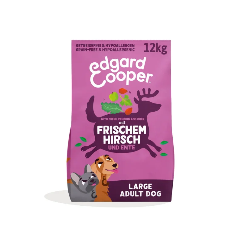 Edgard & Cooper Hund Frischer Hirsch & Ente L, Trockenfutter