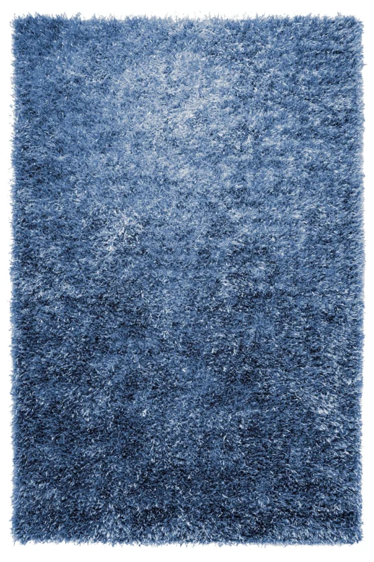 Cool Glamour Teppich blau Hochflor rechteckig