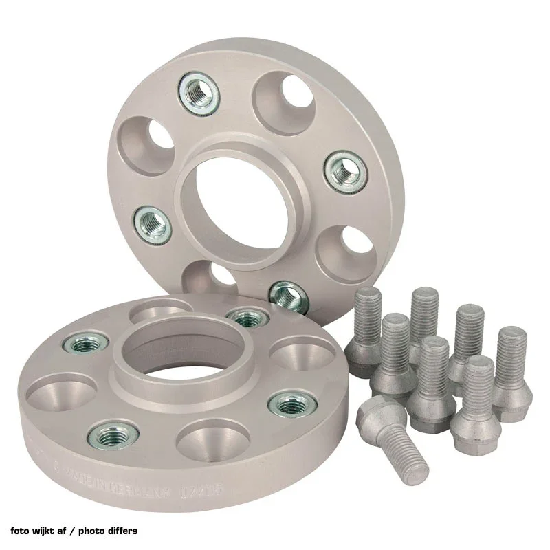 H&R, DRA-System Spürverbreiterungsatz 90mm pro Achse - Lochkreis 5x120 - Mittenzentrierung 72,5mm - System M14x1,5 - passend für BMW, Stahl, Silber