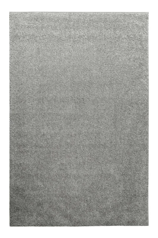 Gino Teppich hellgrau Hochflor rechteckig