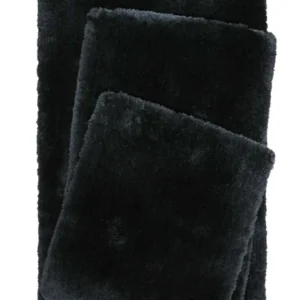 Porto Azzurro Badteppich schwarz Hochflor rechteckig