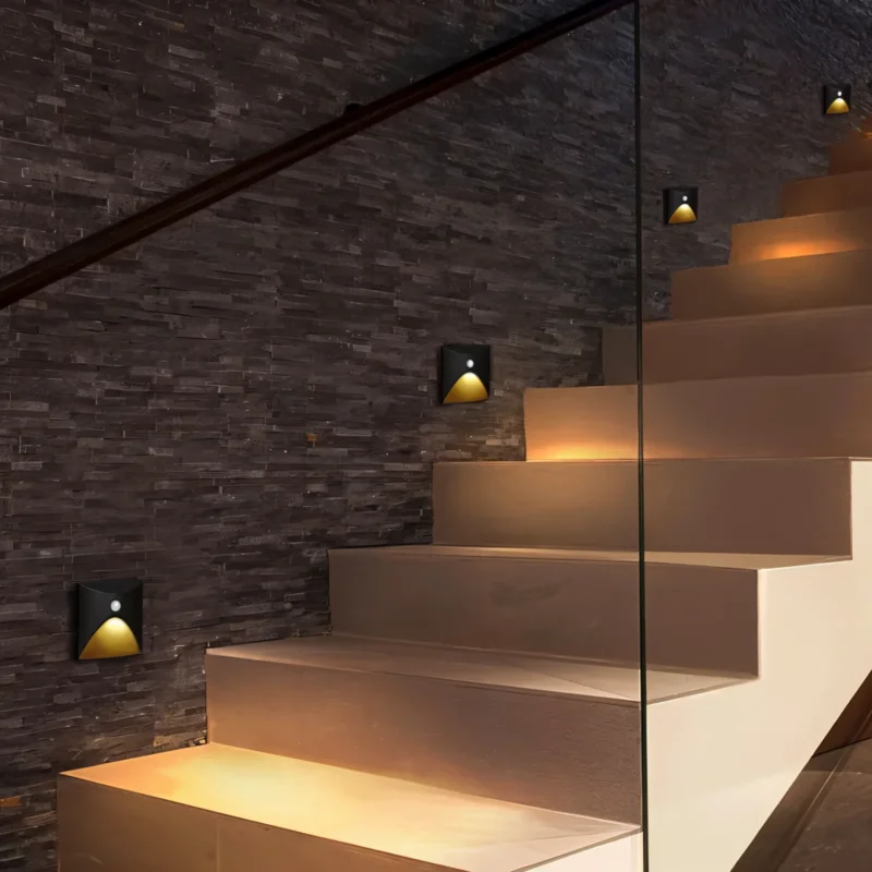 LuminiPath - Wasserdicht IP65 Wandleuchte - Innen- und Außenwandleuchte - Bewegungsmelder Wandleuchte LED
