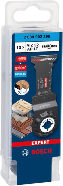 Produktbild Verpackung von EXPERT MultiMax AIZ 32 APILT Tauchsägeblatt für Multifunktionswerkzeuge, 10-tlg.