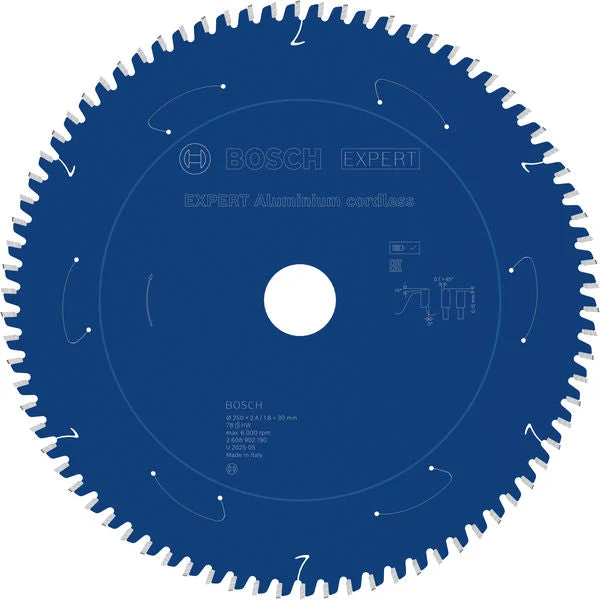 Produktbild von EXPERT Aluminium Kreissägeblatt, 250x30 mm, Z78
