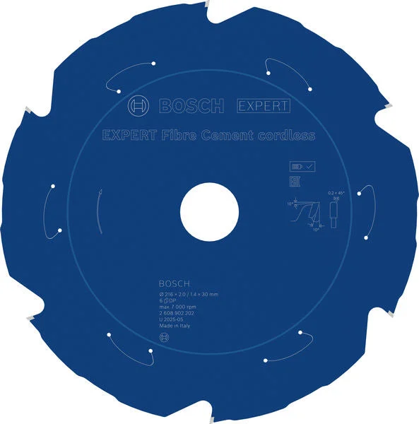 Produktbild von EXPERT Fiber Cement Kreissägeblatt, 216x2x30 mm, Z6