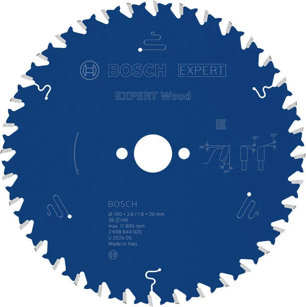 Produktbild von Kreissägeblatt EXPERT Wood 160 x 2,6/1,6 x 20 mm Z36