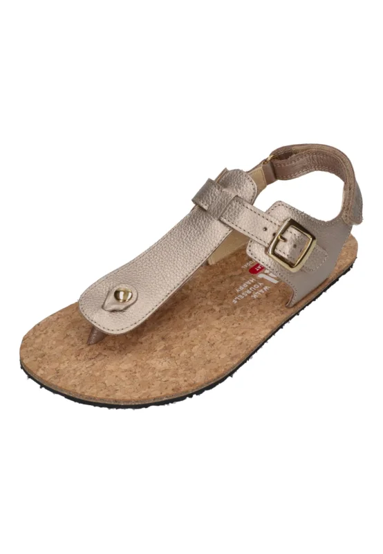 KOEL Damen Barefoot Sandalen ARIANA METALLIC champagne – Sandalen & Sandaletten | shoedeal.de