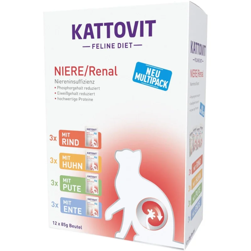 Kattovit Cat - Feline Diet Niere/Renal Multipack zoo-de