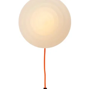 Whipped Wall Lamp, luminous orange von LEO Objects